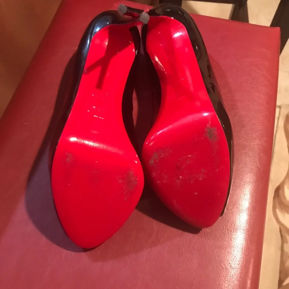 Christian Louboutin New Very Prive 120MM heels Box Dust Cloth Included Black - Picture 2 of 7